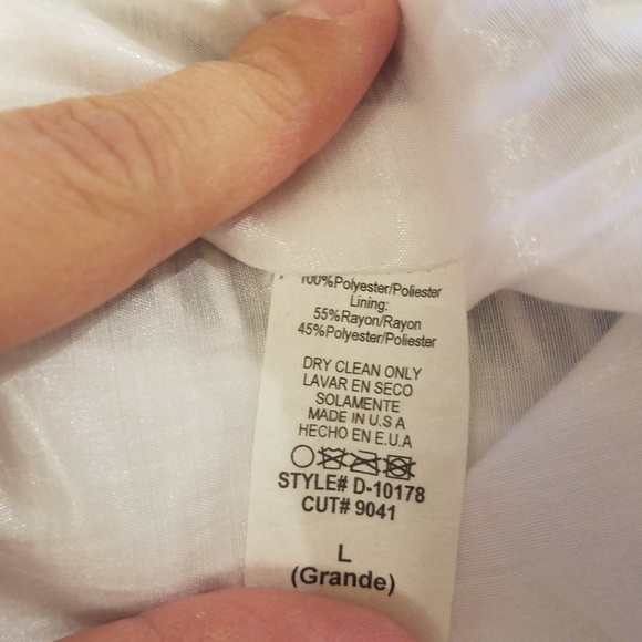 ** 2 / $15 ** Final Touch Black White Stripe Dress - Picture 4 of 4